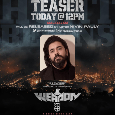 Weapon Malayalam Teaser Release By Nivin Polly