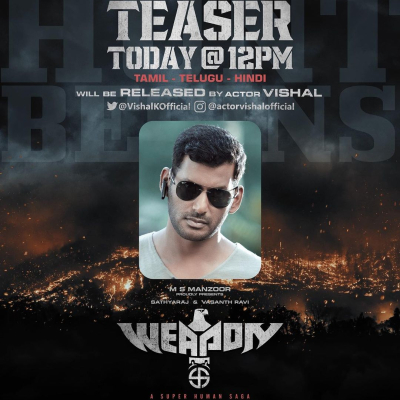 Weapon Tamil - Telugu - Hindi Teaser Release By Vishal